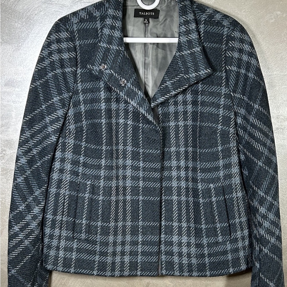 Talbots Women's Gray Plaid Jacket